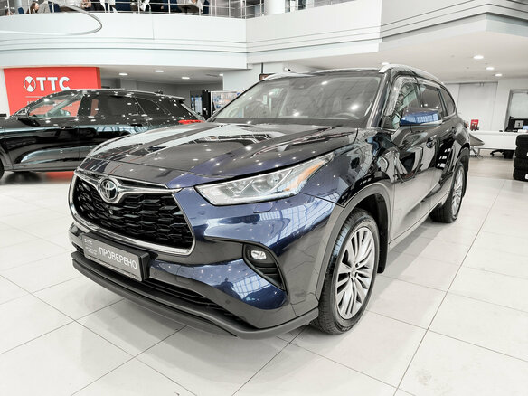 2021 Toyota Highlander IV (XU70), синий, 4750000 рублей