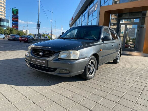2010 Hyundai Accent ТагАЗ II, серый, 399000 рублей