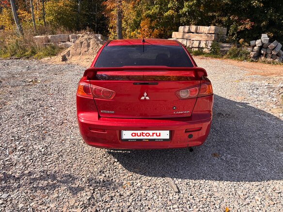 2008 Mitsubishi Lancer X, красный, 600000 рублей - вид 7
