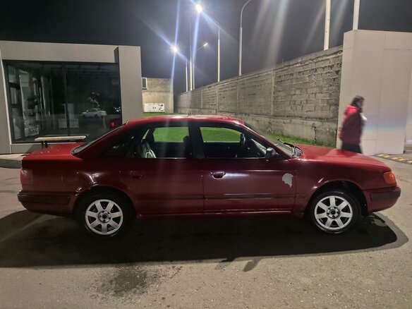 1992 Audi 100 IV (C4), пурпурный, 230000 рублей - вид 4