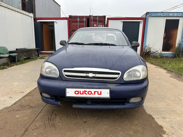2008 Chevrolet Lanos I, синий, 100000 рублей