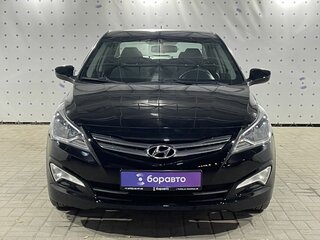 2015 Hyundai Solaris I Рестайлинг, чёрный, 955000 рублей, вид 2