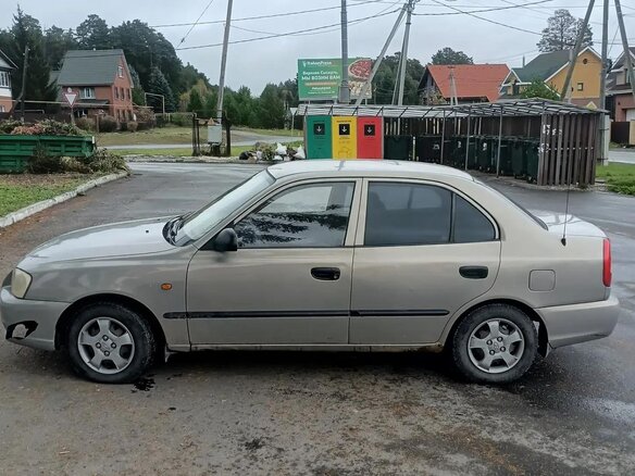 2007 Hyundai Accent ТагАЗ II, бежевый, 350000 рублей - вид 8