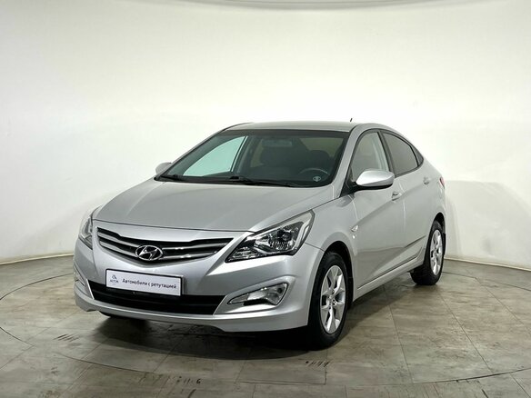 2016 Hyundai Solaris I Рестайлинг, серебристый, 1100000 рублей