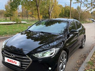 2017 Hyundai Elantra VI (AD), чёрный, 1490000 рублей, вид 1