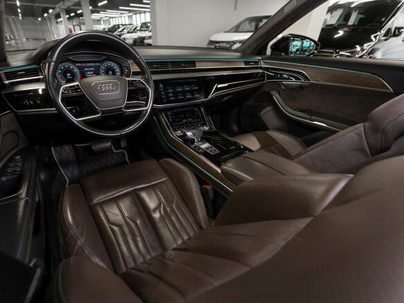 2018 Audi A8 Long 55 TFSI IV (D5), чёрный - вид 6