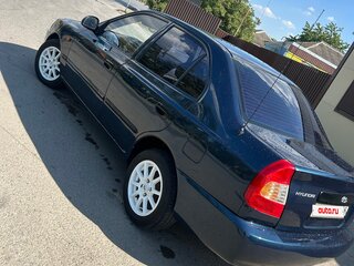 2007 Hyundai Accent ТагАЗ II, синий, 333000 рублей, вид 2