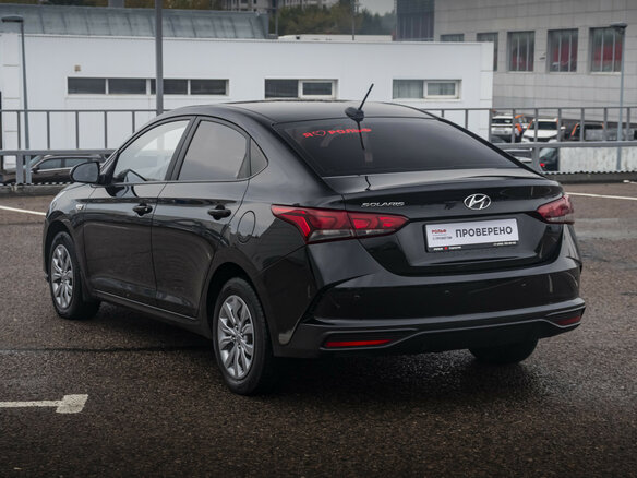 2021 Hyundai Solaris II Рестайлинг, чёрный, 1538000 рублей - вид 6