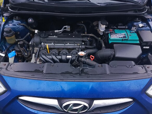 2013 Hyundai Solaris I, синий, 950000 рублей - вид 11