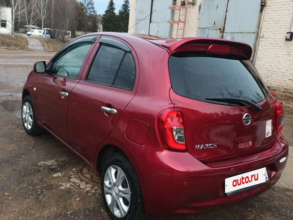 2020 Nissan March IV (K13) Рестайлинг, красный, 1020000 рублей - вид 6
