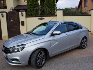 2016 Lada (ВАЗ) Vesta I, серебристый, 920000 рублей, вид 2