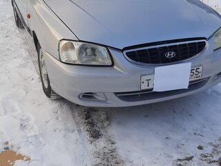 2005 Hyundai Accent ТагАЗ II, серебристый, 495000 рублей, вид 2