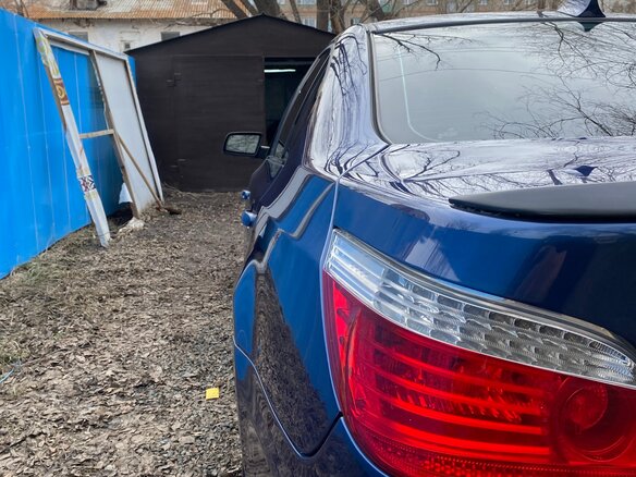 2007 BMW 5 серии 535i V (E60/E61) Рестайлинг, синий, 820000 рублей - вид 5