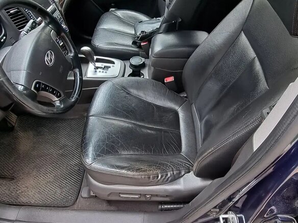 2011 Hyundai Santa Fe II Рестайлинг, синий, 950000 рублей - вид 6