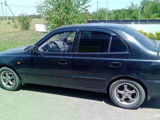 2008 Hyundai Accent ТагАЗ II, чёрный, 380000 рублей, вид 4
