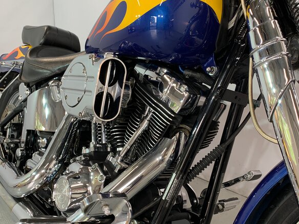 2006 Harley-Davidson Springer Softail, синий - вид 15