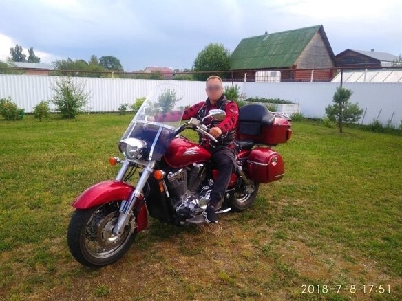 2002 Honda VTX 1800, красный, 750000 рублей - вид 5