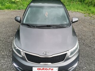 2015 Kia Rio III Рестайлинг, серый, 850000 рублей, вид 3