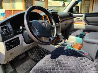2005 Toyota Land Cruiser 100 Series Рестайлинг 1, чёрный, 2850000 рублей, вид 4