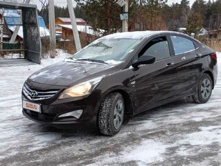 2014 Hyundai Solaris I Рестайлинг, коричневый, 1220000 рублей, вид 1