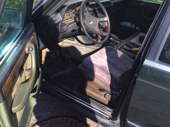 1983 BMW 7 серии, чёрный - вид 9