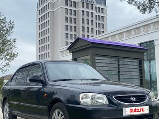 2006 Hyundai Accent ТагАЗ II, чёрный, 350000 рублей, вид 3