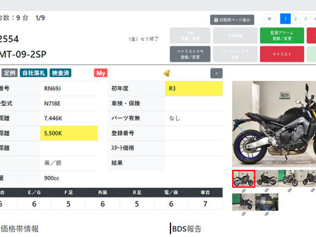 2021 Yamaha MT-09 (FZ-09), чёрный, 1065000 рублей, вид 3