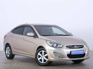 2011 Hyundai Solaris I, бежевый, 869000 рублей, вид 1