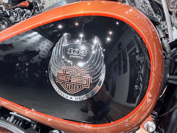 2008 Harley-Davidson Fat Boy, оранжевый, 1099000 рублей - вид 21