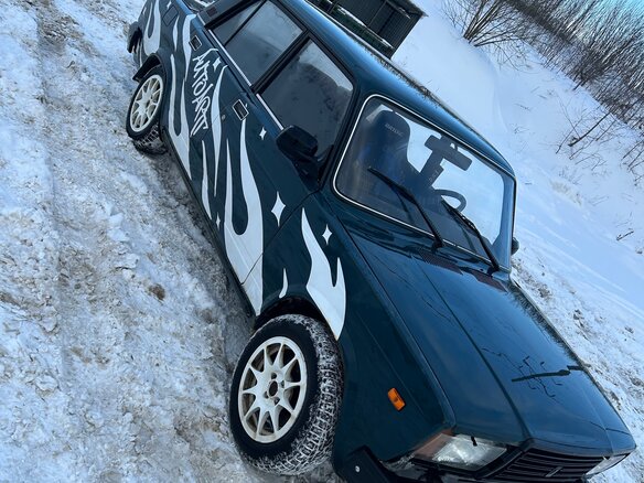 2001 Lada (ВАЗ) 2107, синий, 140000 рублей - вид 4