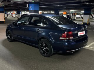 2016 Volkswagen Polo V Рестайлинг, синий, 990000 рублей, вид 4