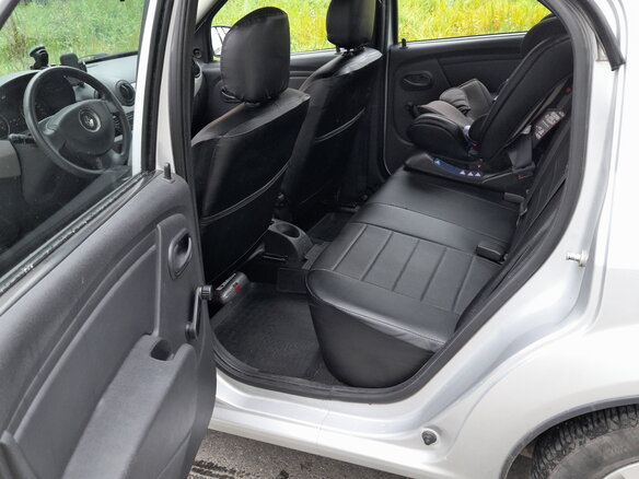 2012 Renault Logan I Рестайлинг, серый, 700000 рублей - вид 13