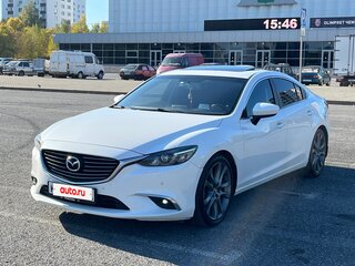 2016 Mazda 6 III (GJ) Рестайлинг, белый, 1940000 рублей, вид 3