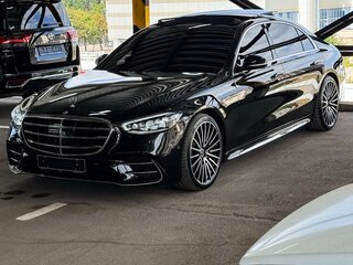 2021 Mercedes-Benz S-Класс 450 Long 4MATIC VII (W223), чёрный, 7900000 рублей, вид 3