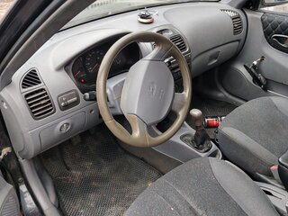 2008 Hyundai Accent ТагАЗ II, чёрный, 135000 рублей, вид 4