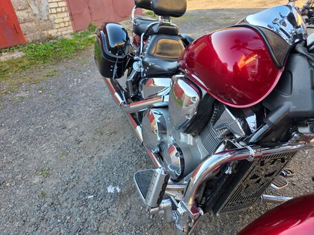 2005 Honda VTX 1300, красный, 640000 рублей, вид 4