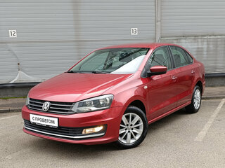 2015 Volkswagen Polo V Рестайлинг, красный, 769000 рублей, вид 1