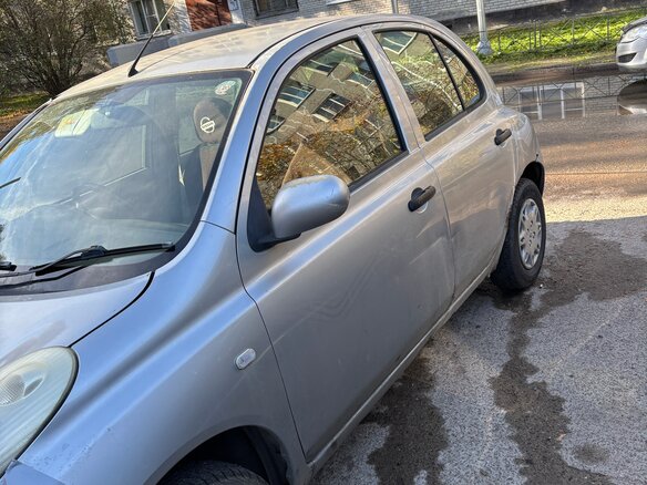 2003 Nissan March III (K12), серебристый, 150000 рублей - вид 2