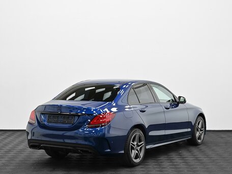 2018 Mercedes-Benz C-Класс 200 IV (W205) Рестайлинг, синий, 2285000 рублей, вид 4