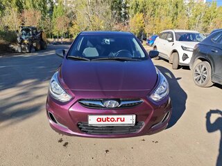 2013 Hyundai Solaris I, фиолетовый, 880000 рублей, вид 1