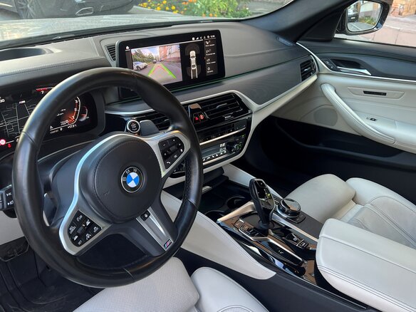 2021 BMW 5 серии 540i xDrive VII (G30/G31/G38) Рестайлинг, серый - вид 9