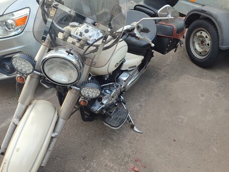 2003 Yamaha XVS1100, белый, 470000 рублей, вид 1