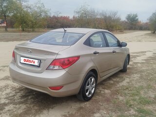 2011 Hyundai Solaris I, бежевый, 593000 рублей, вид 4
