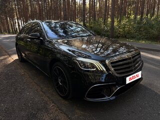 2018 Mercedes-Benz S-Класс 560 Long VI (W222, C217) Рестайлинг, чёрный, 5900000 рублей, вид 3