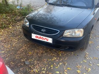 2006 Hyundai Accent ТагАЗ II, чёрный, 225000 рублей, вид 2