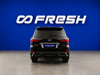 2017 Lexus LX 570 III Рестайлинг 2, чёрный, 7499077 рублей, вид 4