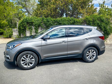 2016 Hyundai Santa Fe III Рестайлинг, серебристый, 2200000 рублей, вид 5