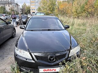 2006 Mazda 6 I (GG) Рестайлинг, чёрный, 160000 рублей, вид 2