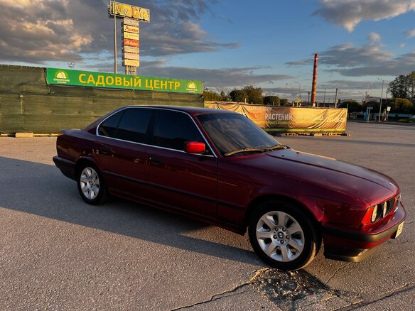 1989 BMW 5 серии 520i III (E34), красный - вид 6