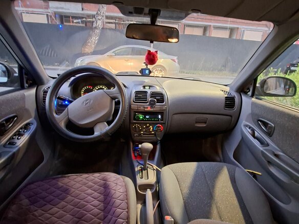 2008 Hyundai Accent ТагАЗ II, серый, 400000 рублей - вид 3